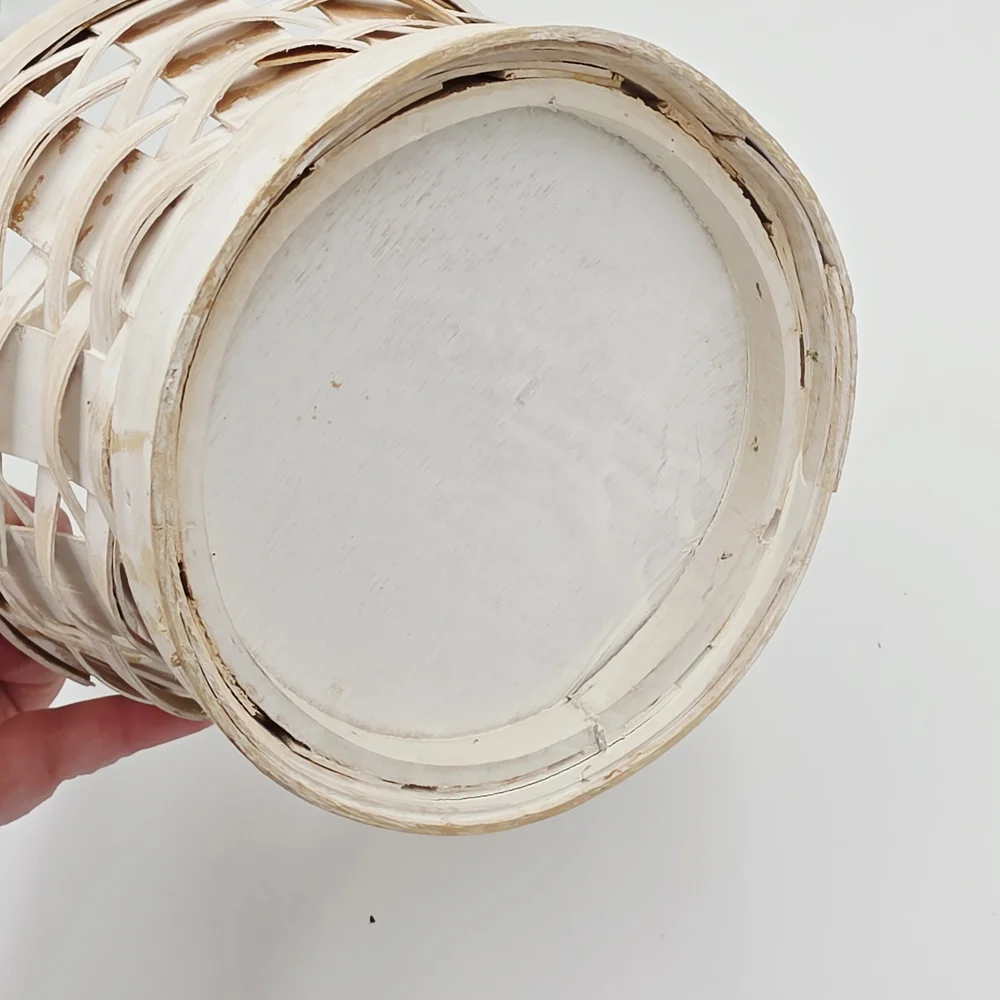 Rustic‎ White Woven Basket